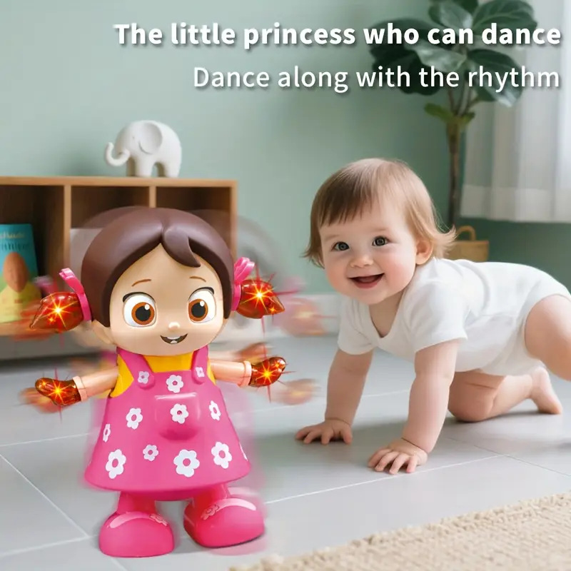 Muñecas eléctricas transfronterizas lindas juguetes pueden cantar y bailar simulación recargable regalos de cumpleaños electrónicos para niños