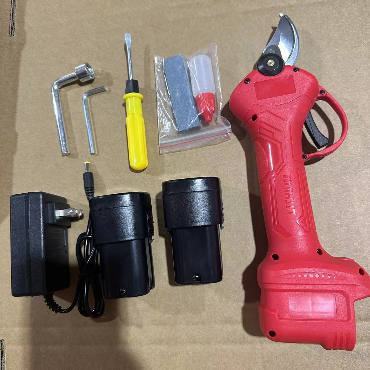 电动修枝剪2.5充电式锂电园林粗枝剪果树剪电动剪刀