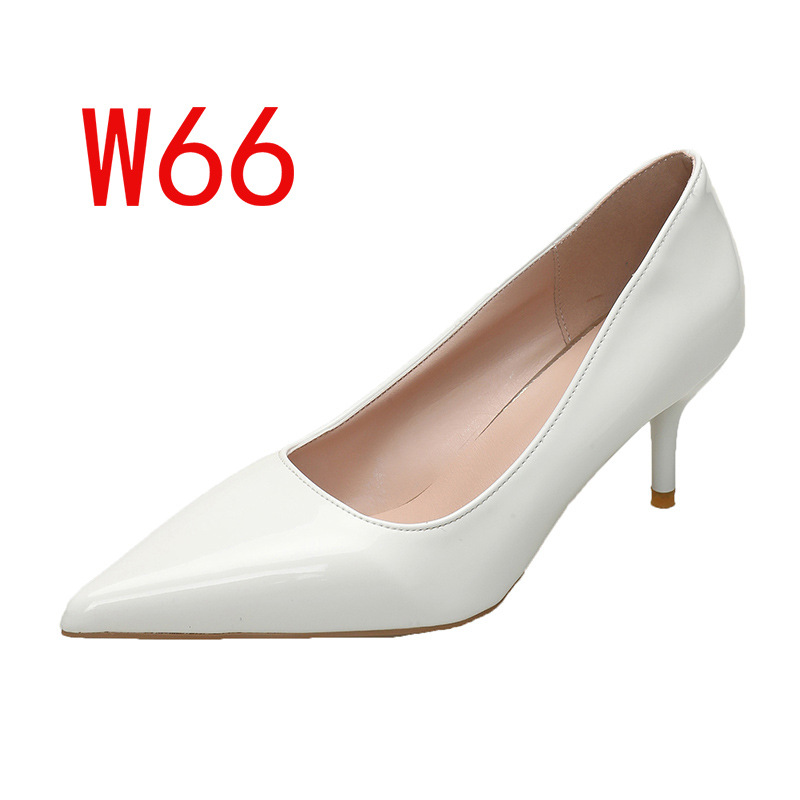 Zapatos de trabajo de tacones negros de otoño de color sólido 2025, tacones delgados, tamaño 41 - 43 temperamento de alto nivel, un pedaleo