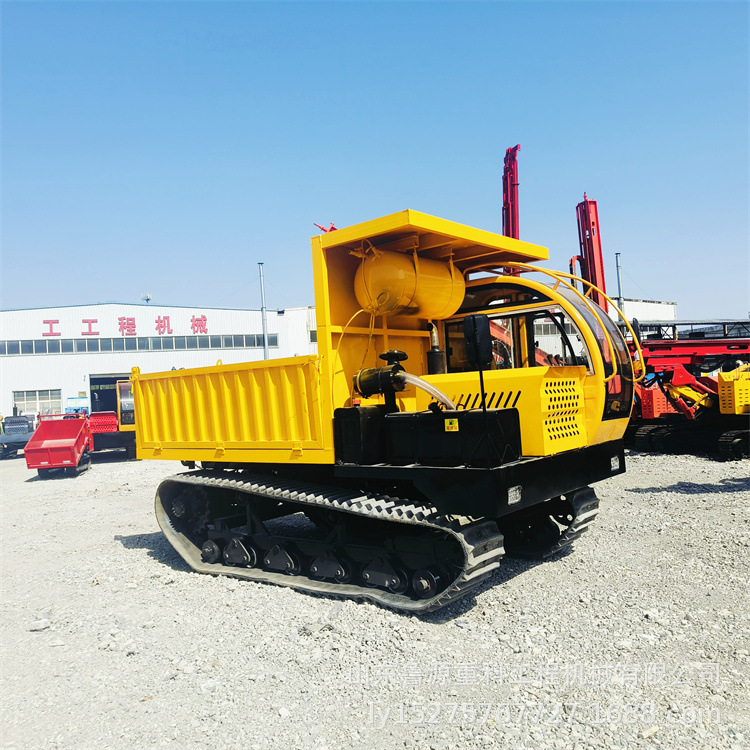 履带式运输车可过水沟 工程农用8吨履带车 台风季节履带爬山车