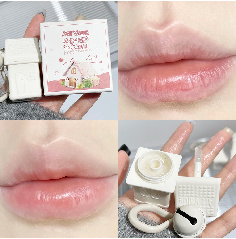 Art Value Ice and Snow House Hydrating Lip Mask, Soft Lip Balm, Natural Moisturizing Lip Gloss, Versatile makeup, Cross-border undefined