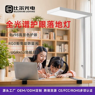 定制全光谱护眼落地灯高显色儿童书房学习阅读调光大路灯低蓝光