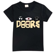 kids doors roblox shirt儿童夏季短袖T恤12岁跨境056