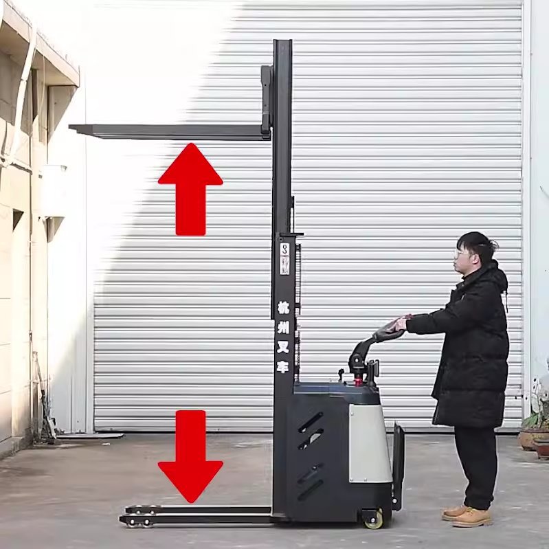 杭叉站驾式堆高叉车1.5吨2吨液压电动堆高车叉车升降叉车堆高车-阿里巴巴