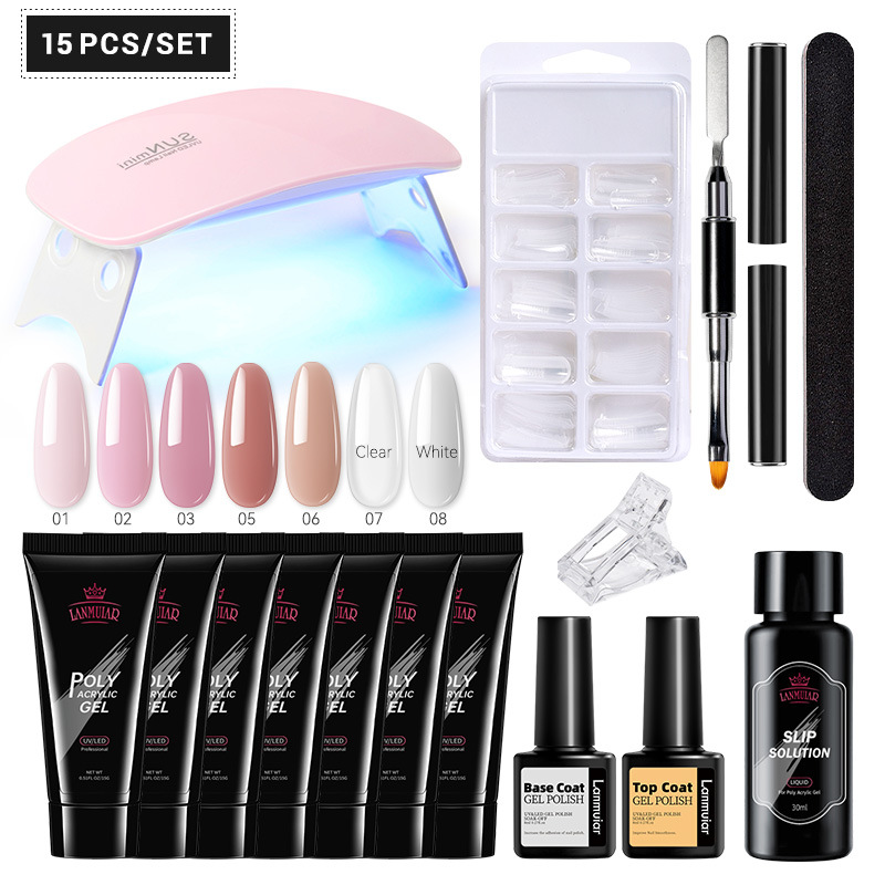 Extend Glue Nail Shop Nail Mold Paper-Free Pill Fast Extend Glue Nail Phototherapy Crystal Extend Nail suit
