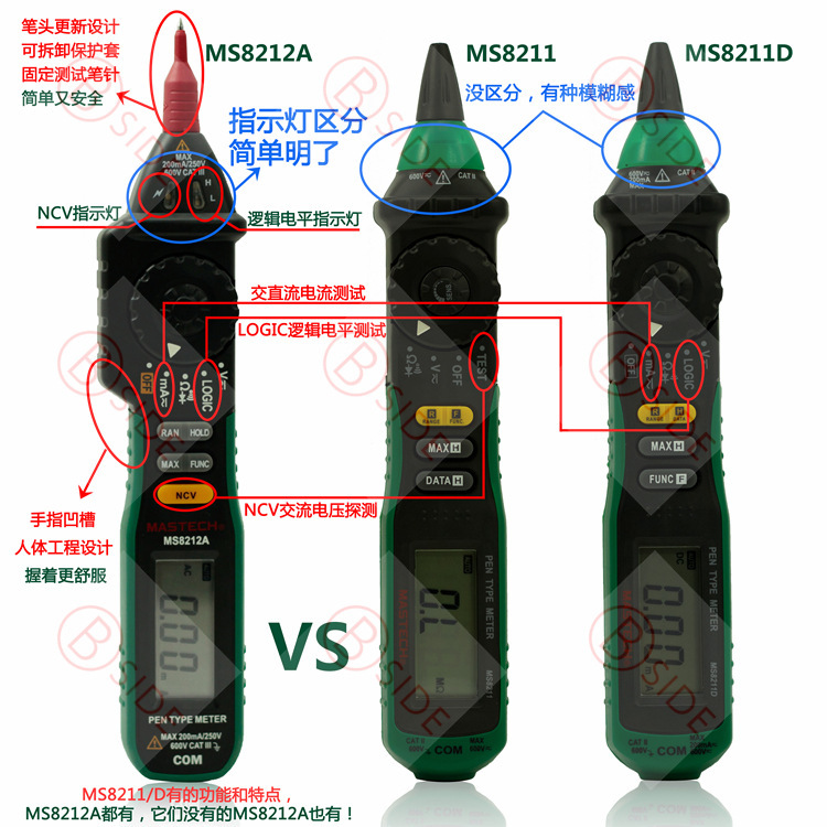 MS8212A MS8211 MS8211D主视图