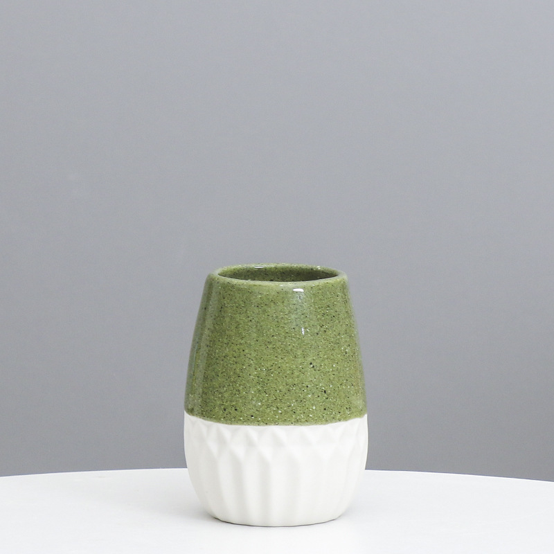 Nórdico simple ins estilo cerámica seca flor artificial florero hidropónico arreglo de flores decoración del hogar creativo decoración suave