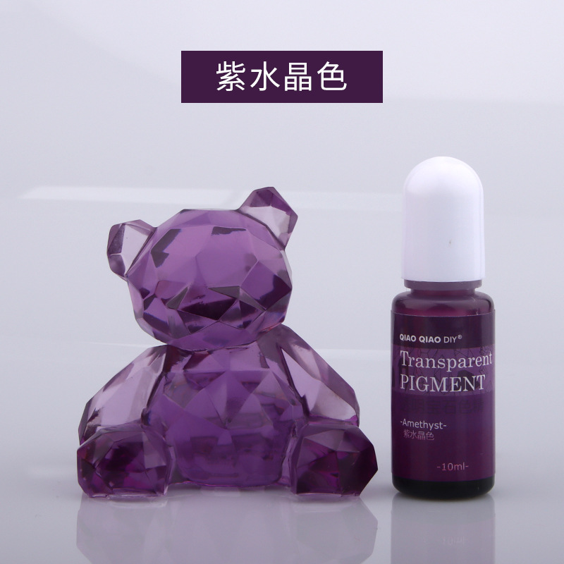 Qiaoqiao 24 colores transparente gema color esencia oleosa UV epoxi cristal epoxi color mezcla pasta fábrica descuento directo