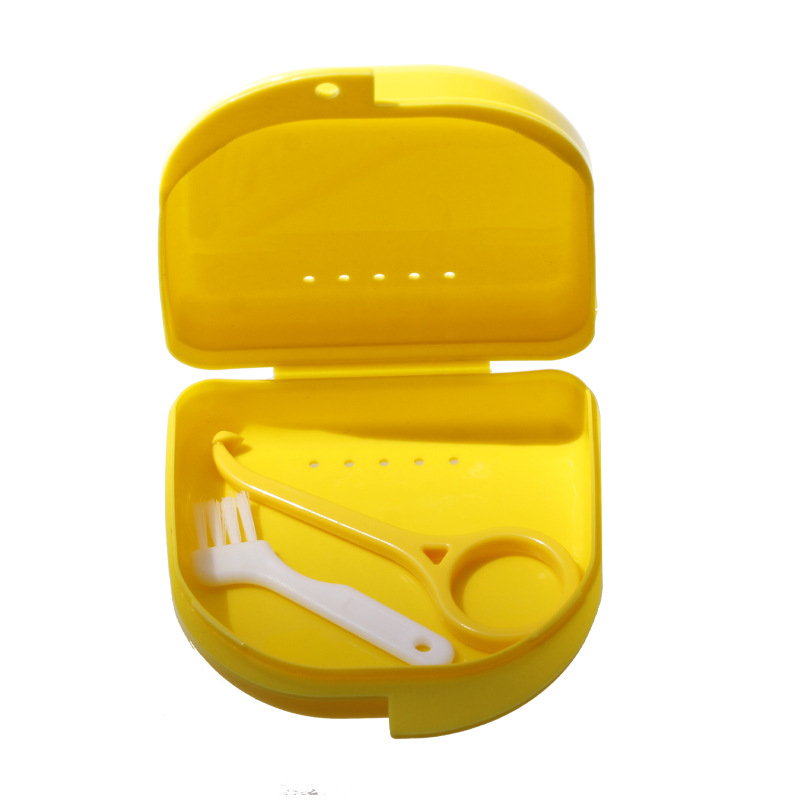 Materiales dentales pp Caja de plástico Flip Cover Box Bracket Extractor Brush Holder Placement Box Molar Bracket Box
