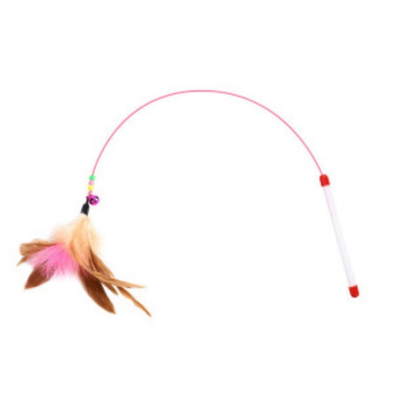 Gato divertido palo, campana, plumas de alambre de acero, juguetes para gatos, auto-hi, juguetes para gatos, artefactos mágicos para gatos, mascotas, juguetes para gatos