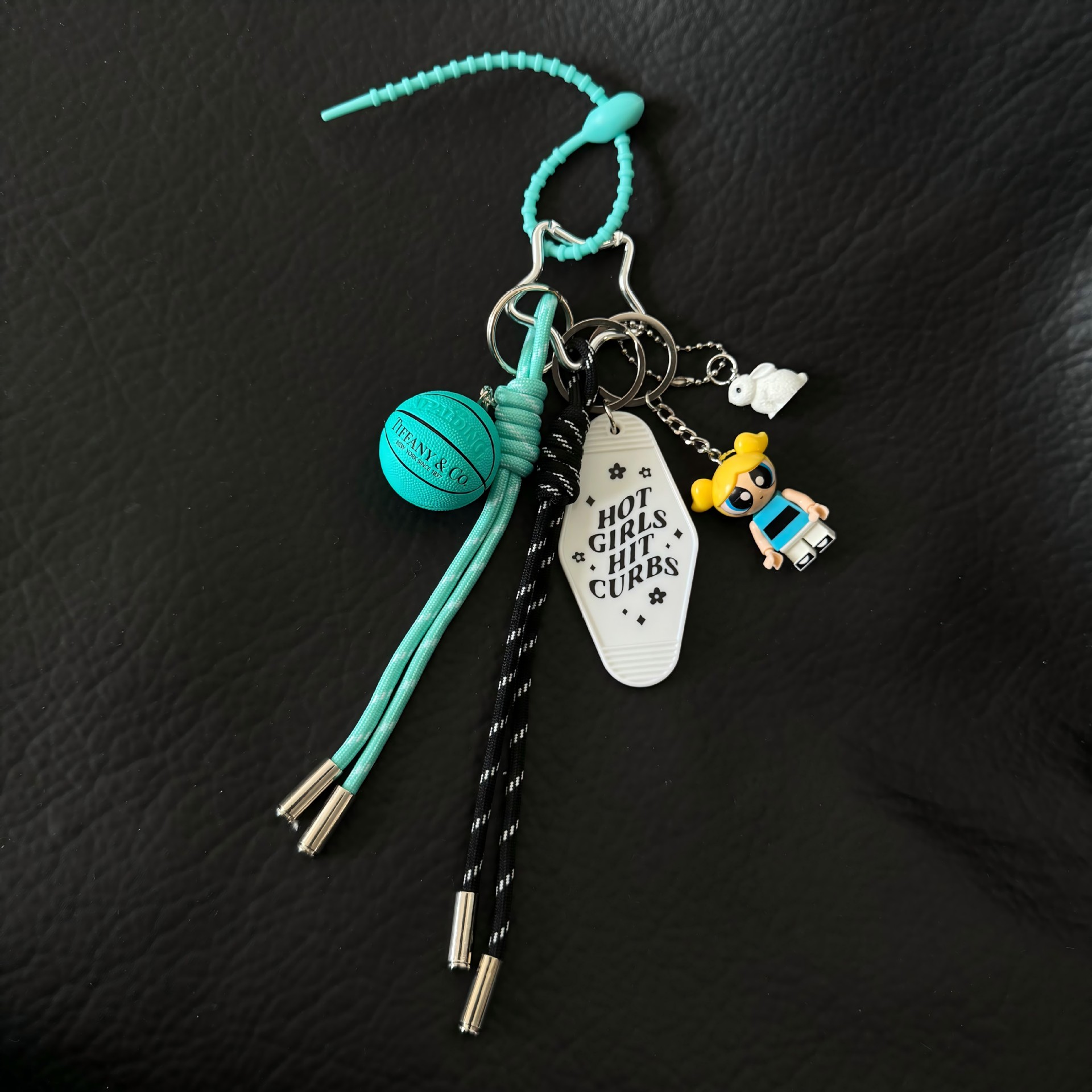 Yellow little policewoman basketball m style pendant