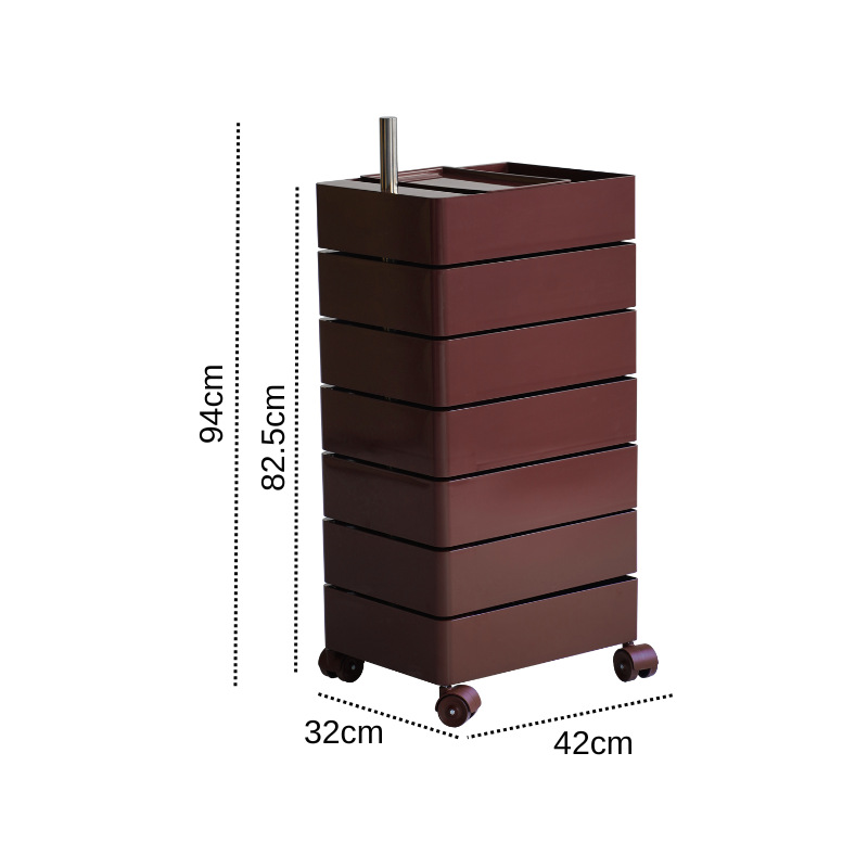 回転収納キャビネット移動可能ベッドサイドキャビネットinsサイドキャビネットシンプル北欧ロッカーネット赤化粧品収納キャビネット