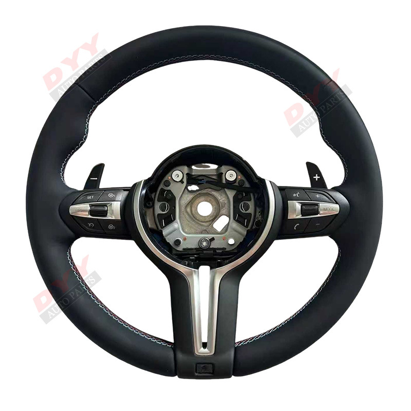 Fits BMW F10 F30 F20 Genuine Carbon Fiber with Airbag Full Leather Steering Wheel Modified D-shaped Carbon Fiber Steering Wheel