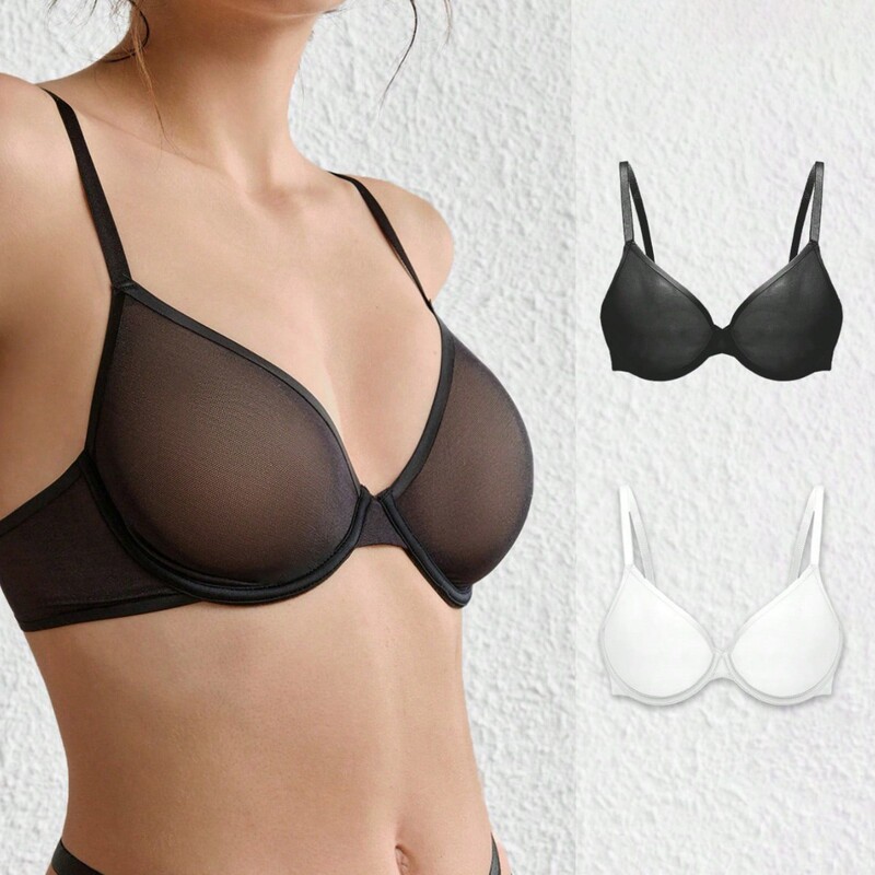 Cross-Border European and American Style Non-Padded Adjustable Bra, Sexy Push-Up Bra with Side Breast Support and Underwire