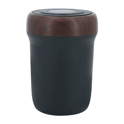 Car ashtray easy to clean and press - wood-grain