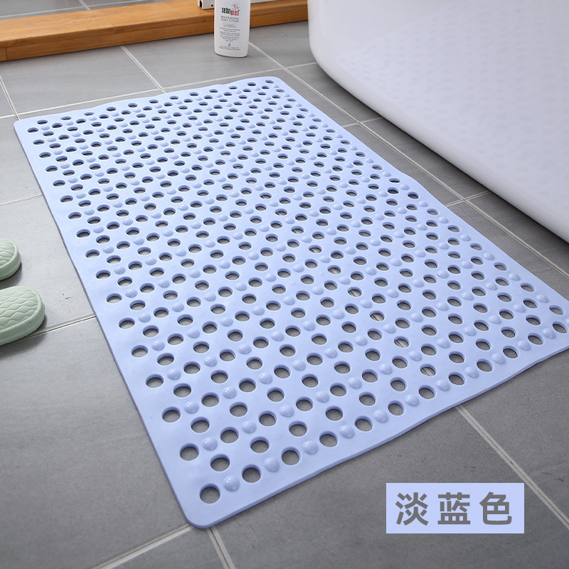 長方形の浴室の環境保護のマットの家庭用シャワー室の入浴防止の滑り止めのマットの吸盤の大きい穴のマッサージのマット|undefined