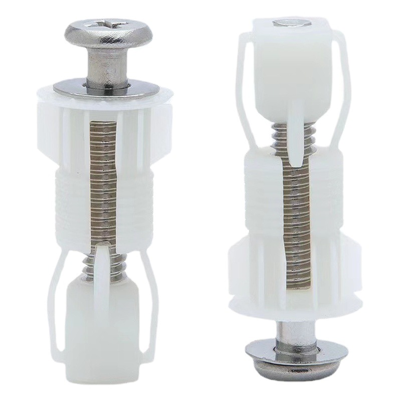 Tornillo de expansión de nylon transfronterizo tapa del inodoro perno accesorios tapa del inodoro instalación superior alta calidad enchufe fijo image 1