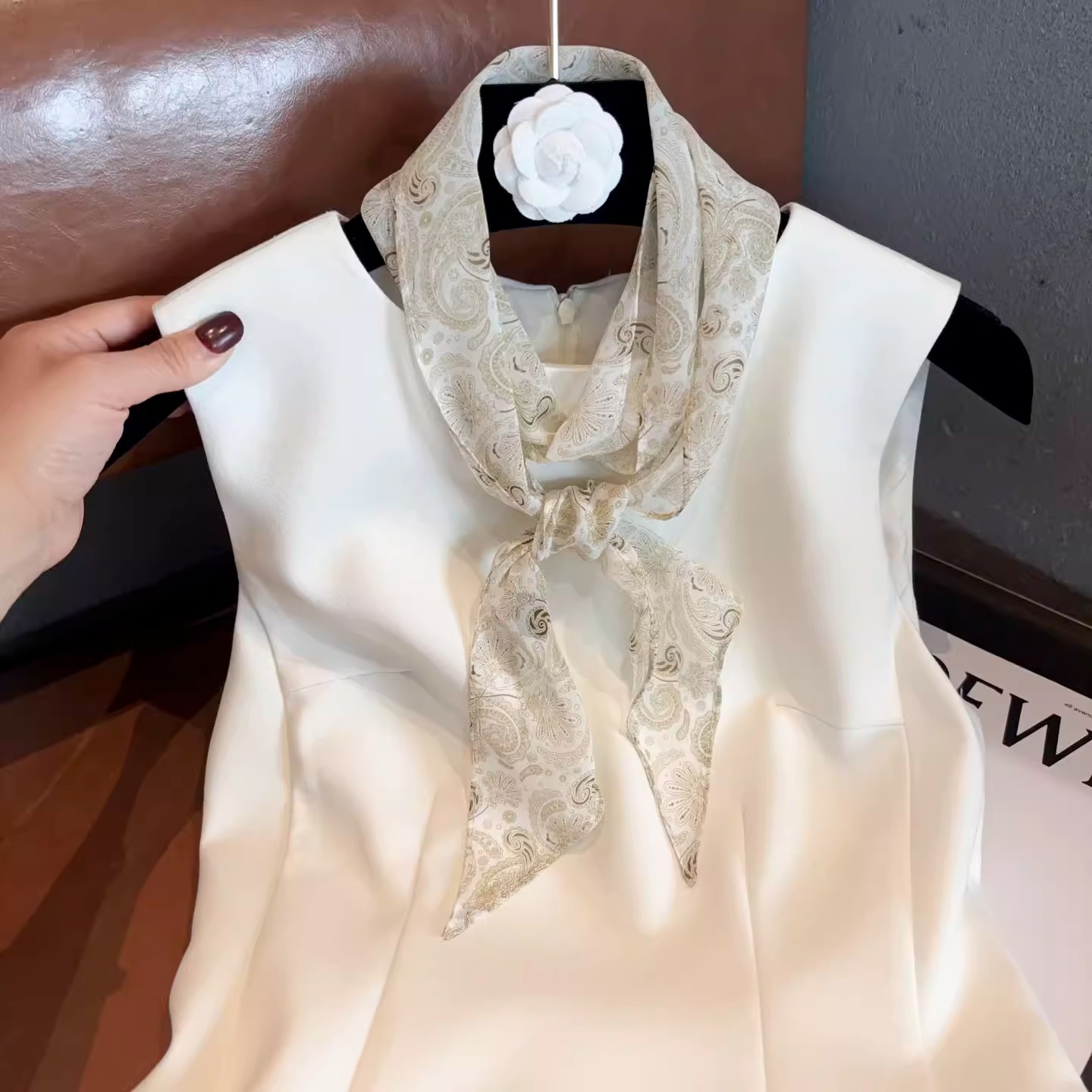 Summer thin silk fashionable scarf