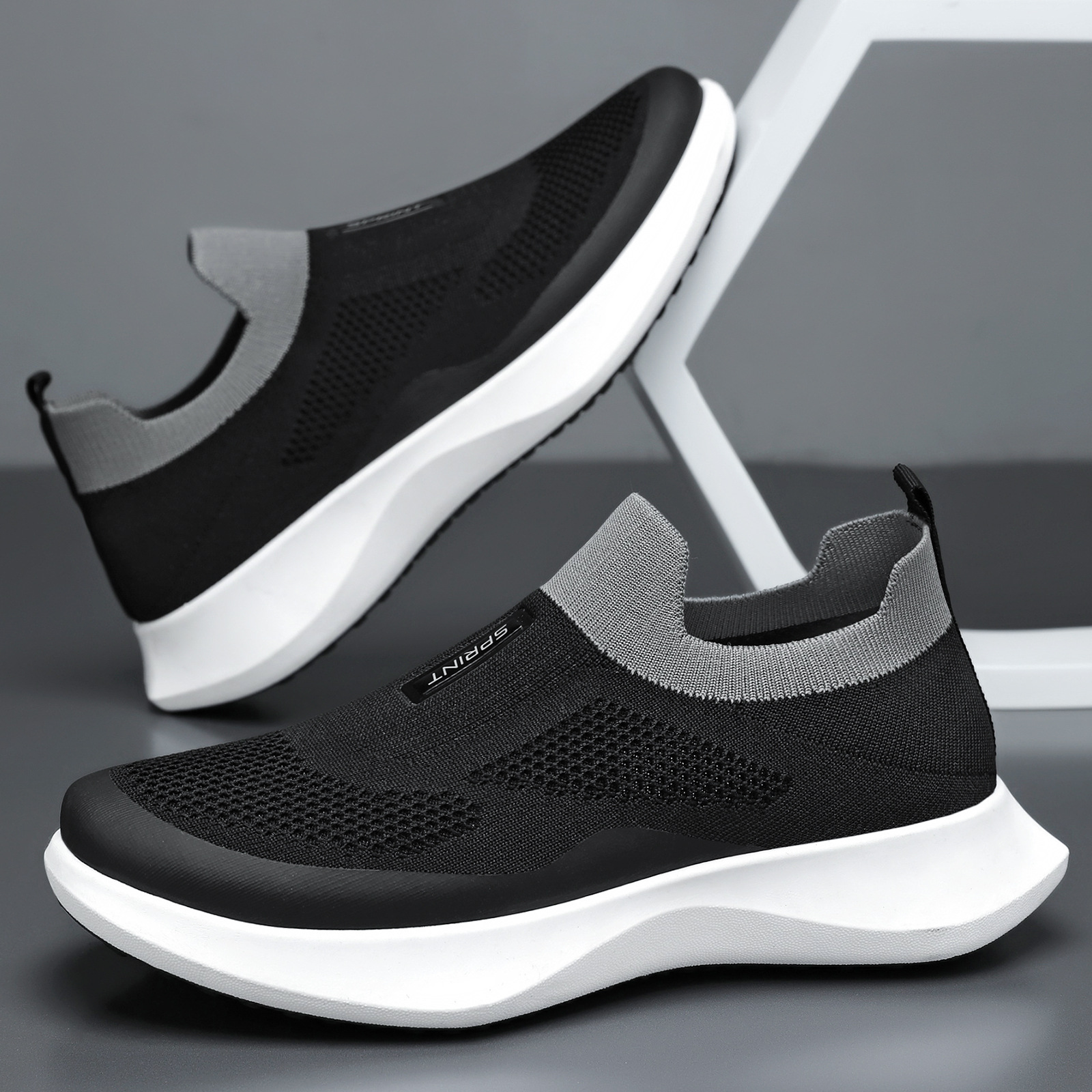 Zapatos de hombre grandes zapatos de hombre transfronterizos zapatos de trabajo perezosos transpirables ligeros no olor zapatos casuales