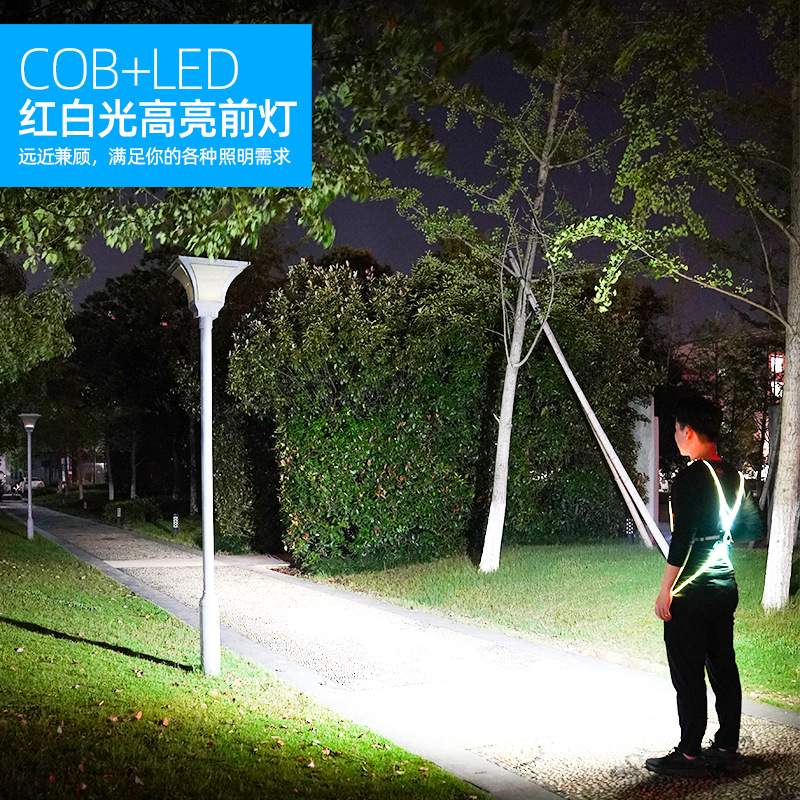 Nuevo LED noche corriendo deportes al aire libre portátil de carga USB larga resistencia brillante impermeable