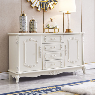 European-style Storage Sideboard Multi-functional Household Storage Entrance Cabinet Living Room Wall Storage Cabinet Restaurant Tea Cupboard