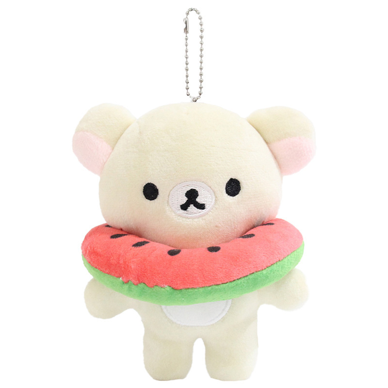 日本のかわいい漫画のクマのぬいぐるみペンダント人気の綿人形キーホルダーバッグペンダントカップルギフト|undefined