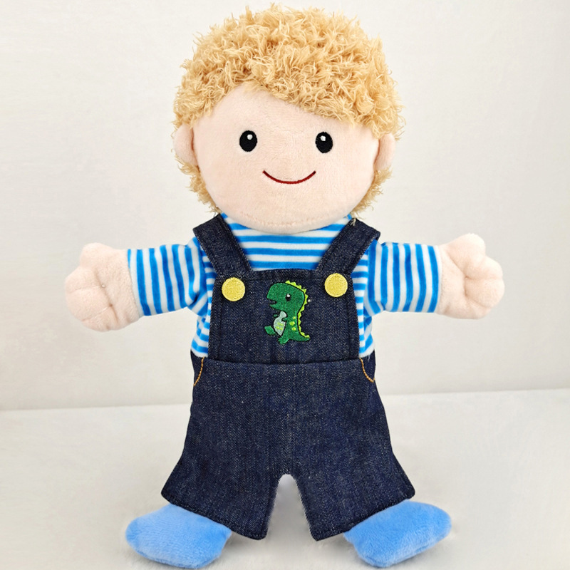 Nueva familia títere de peluche de juguete creativo kindergarten boca abierta Linda muñeca niños juego de rol muñeca