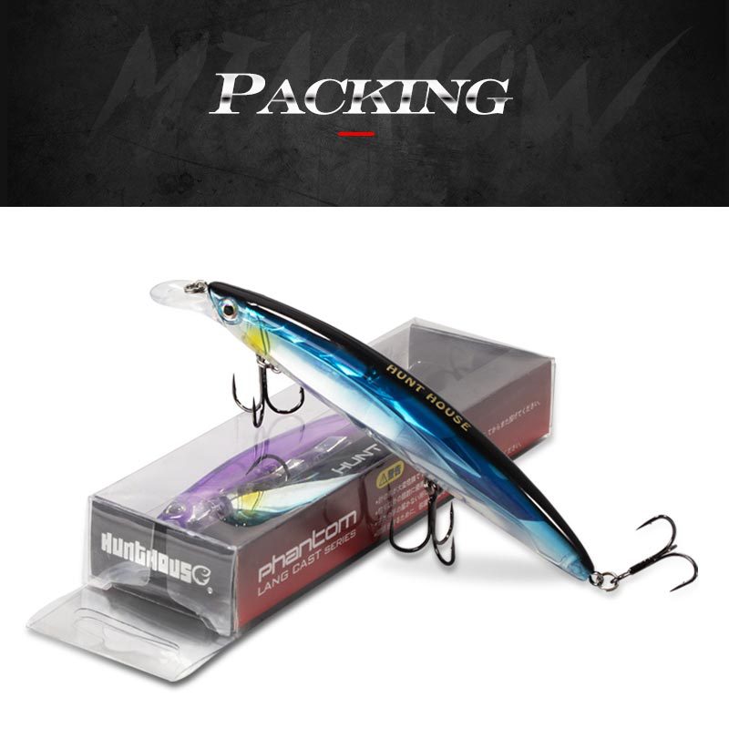 Sinking Minnow Fishing Lures Hard Plastic Minnow Baits Bass Trout Fresh Water Fishing Lure