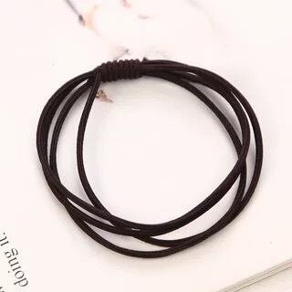 ゴムバンドは高弾性で耐久性があり、髪を傷つけない黒のヘアゴム、ポニーテールヘッドバンド、ヘアロープ、女性用の新しいハイエンドヘアゴムです。|undefined