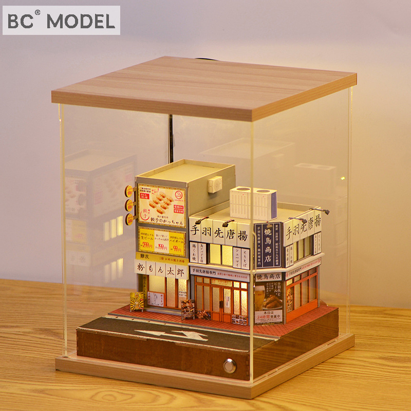 1:64 Scale Car Model Scene, Hand-Assembled Miniature Street Scene, Yakitori Shop Street Scene with Lights 1:64 Scale Car Model Scene, Hand-Assembled Miniature Street Scene, Yakitori Shop Street Scene with Lights