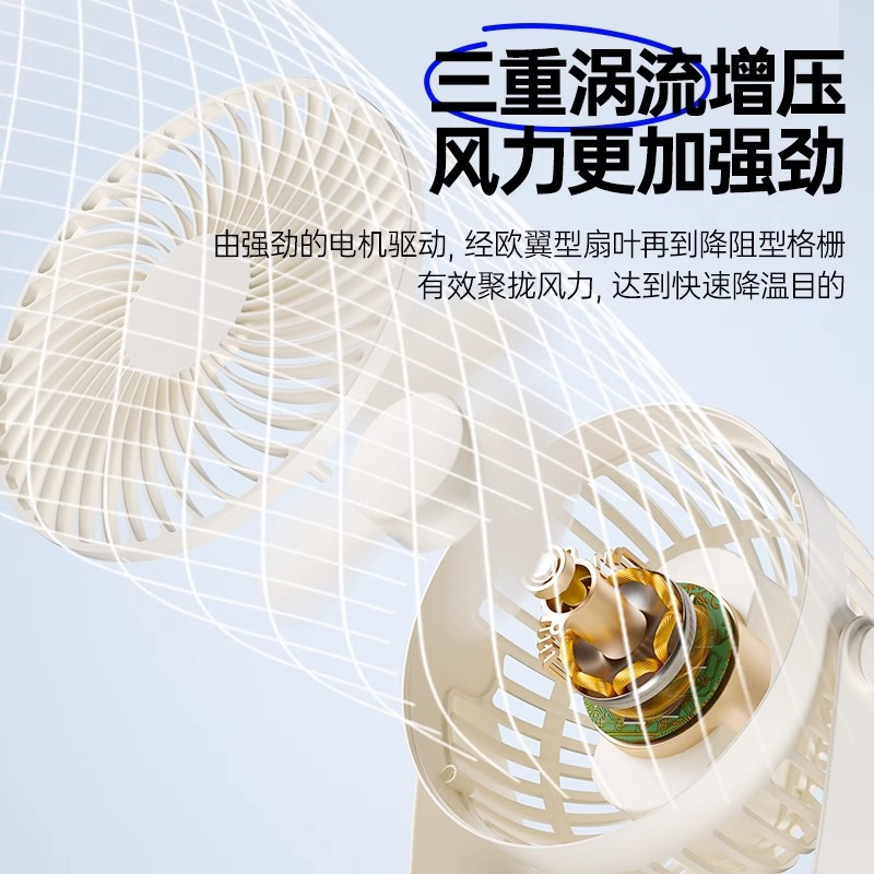 Ventilador de escritorio Chigo ventilador de escritorio de oficina de verano usb enchufe en línea recargable mini ventilador de dormitorio