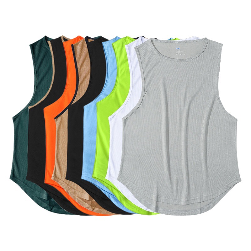 Summer Marathon Quick-drying Sports Vest Men's Sleeveless Waistcoat Running Training Basketball Loose Fitness Vest