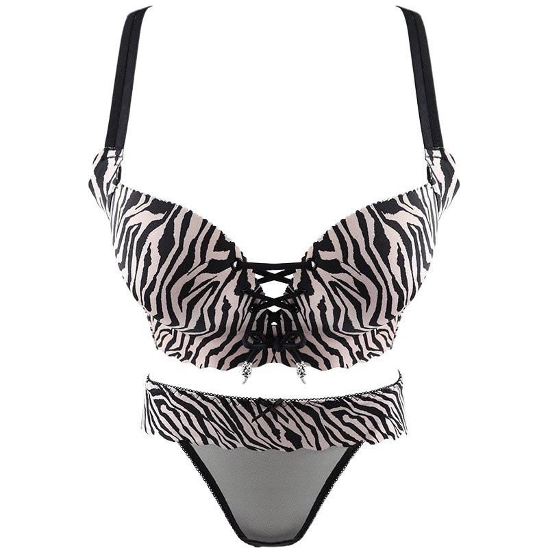 Supporting sexy underwear, bra top, set, increased thickness, beautiful back