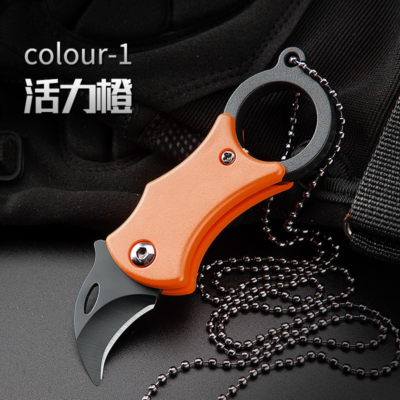 Mini cuchillo de garra al aire libre portátil, cuchillo de garra plegable, cuchillo de llaver portátil, cuchillo de protección al aire libre image 9