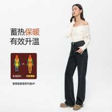 2023秋季新款酷恋妙龄少女炸街垂顺感显瘦宽松拖地裤女装牛仔长裤