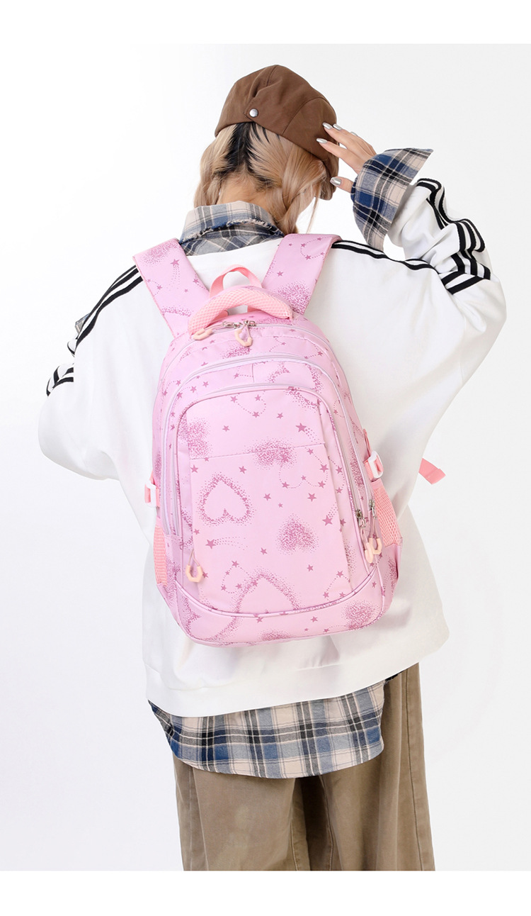 Heart Shape School Daily School Backpack display picture 1