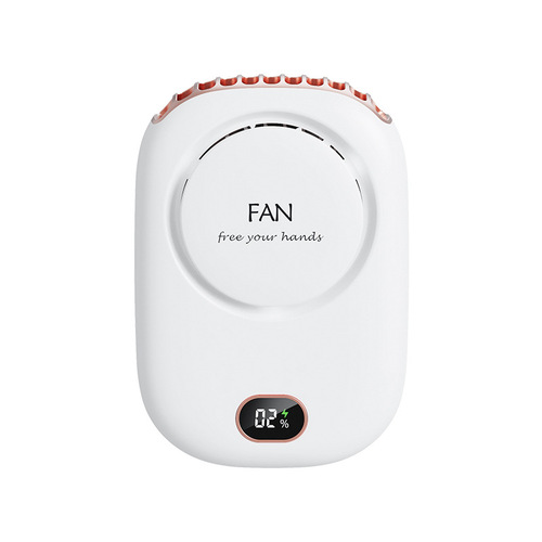 New Adjustable Shoulder Fan with Large Capacity Digital USB Mini Fan, Quiet High Wind Power Lazy Person Portable Electric Fan Gift