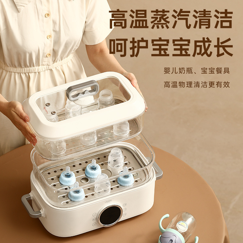 電気蒸し鍋家庭用多機能電気鍋大容量知能電気シチュー鍋二層蒸し器しゃぶしゃぶ鍋|undefined