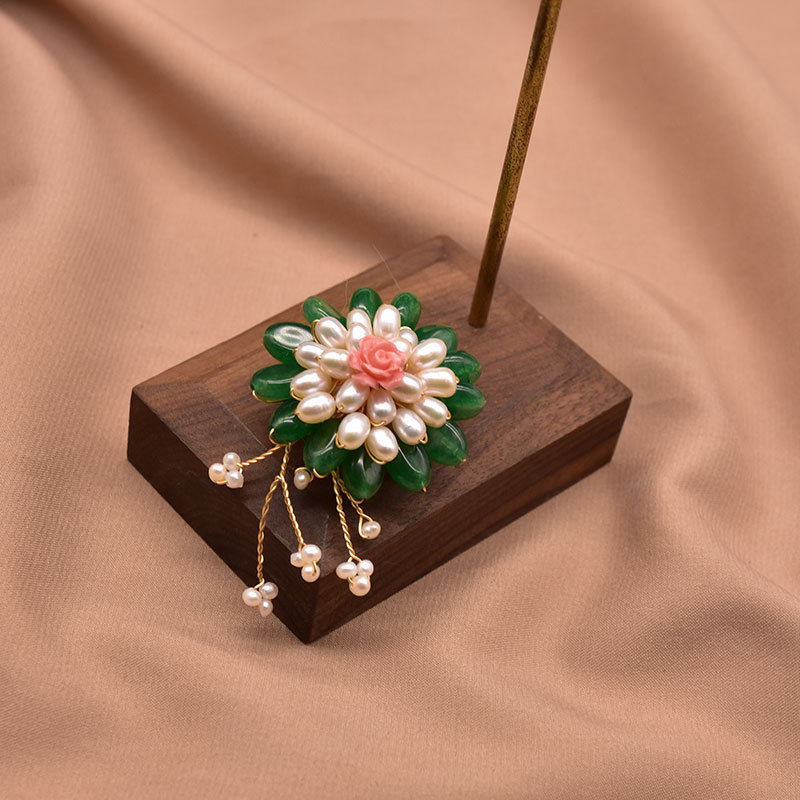 Xlentag natural perla flor ramillete 2021new Corea del Sur estilo coreano hecho a mano perla broche