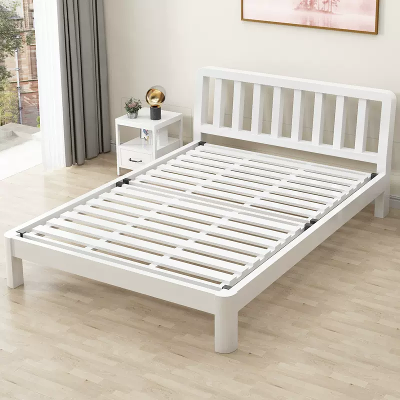 榻榻米双人床现代简约1.5米加厚加固铁架单人床1.8经济型宿舍铁床