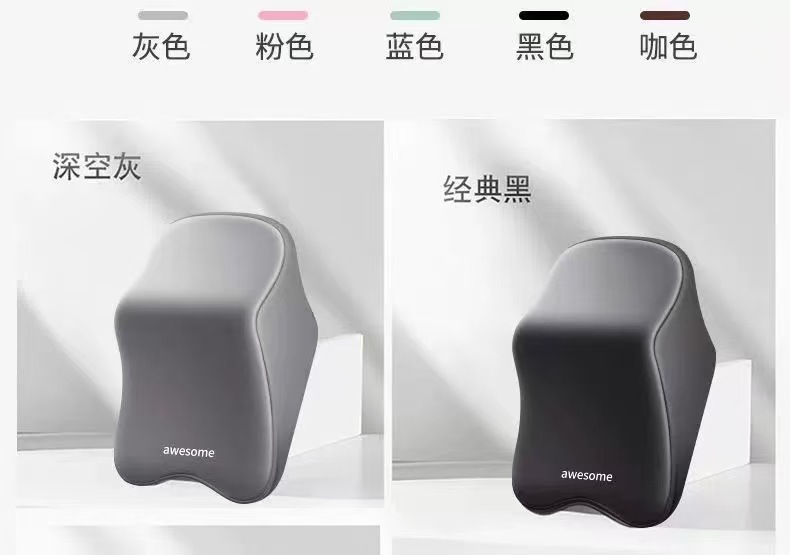 Car Headrest Lumbar Support Cushion Neck Pillow Backrest Driver's Seat Long Sitting Lumbar Support Cushion Neck Pillow Backrest Neck Protection Pillow