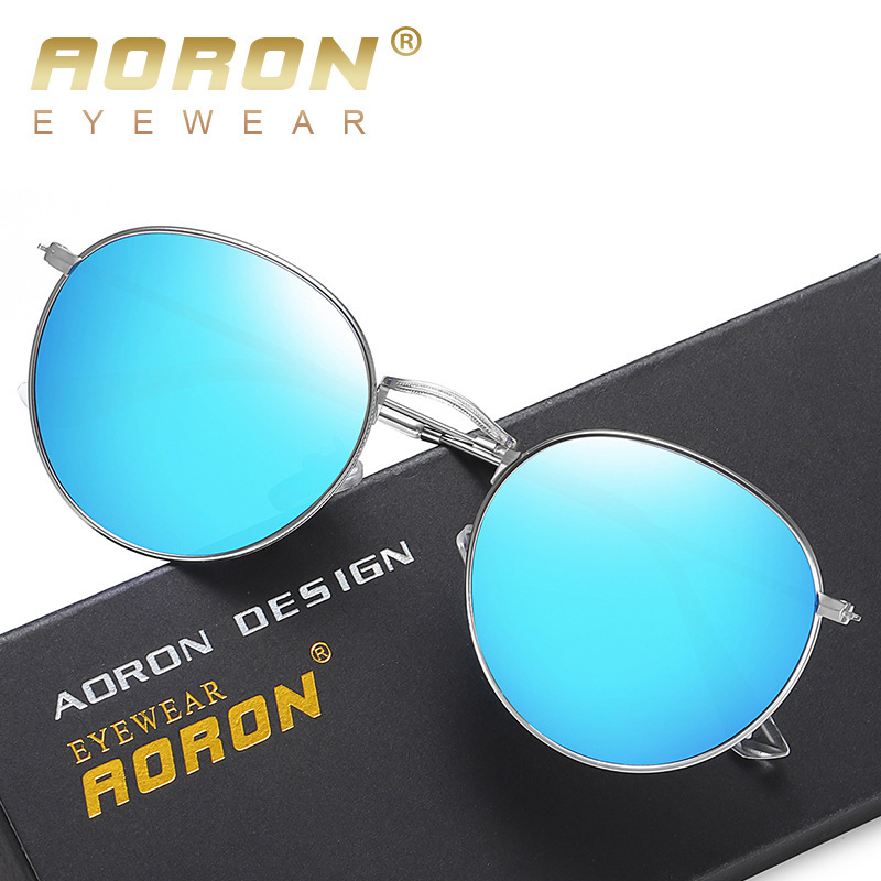 Men's and Women's Retro Fashion Polarized Sunglasses Metal Colorful Anti-Uv Sunglasses Wholesale Sunglasses Frame 3447
