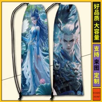 Сумка для хранения ракетки для бадминтона Nezha Magic Child Naohai, студенческая ракетка для бадминтона на плечо, специальная сумка для хранения, защитный чехол