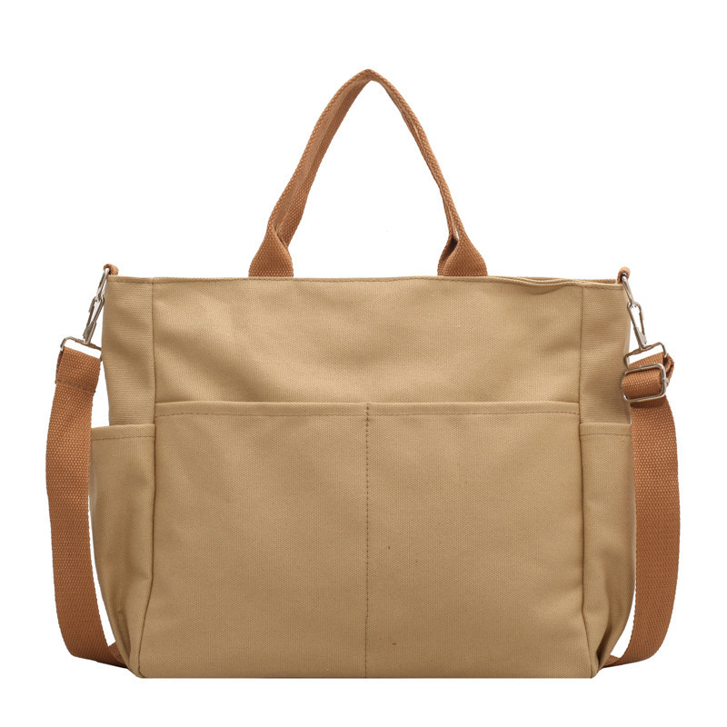 Bolso de las mujeres 2024 otoño nuevo bolso de mano de gran capacidad retro simple bolsa de lona bolsa de mano bolsa de mensajero ocasional moda