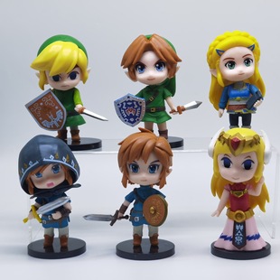 6 the Legend of Zelda Hand-made Ornaments Gashapon Machine Doll