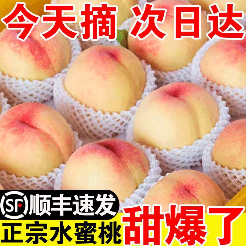 顺丰现摘水蜜桃5斤桃子新鲜当季脆甜桃红桃多汁应季水果