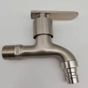 Factory Direct Sales. 4-Point Quick-Open Water Nozzle Brushed Flat Top Nozzle Stainless Steel Same Style Washing Machine Tip Faucet