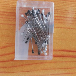 Rubber needle 50 color black and white all white all black pin bead needle clothing positioning needle glass pin box