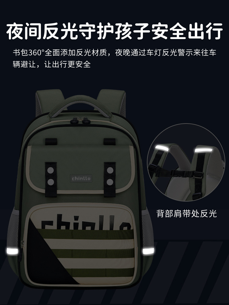 2024 bolsas escolares de estudiantes de primaria 1 - 3 - 6 grados para niños y niñas anti-compresión reduciendo la carga de la cresta protector contra derrames mochila anti-jorobas