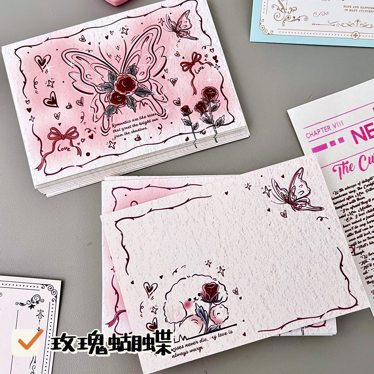 Tarjetas postales de estilo ultra multifacéticas, tarjetas postales conmemorativas para estudiantes de alto valor de cara